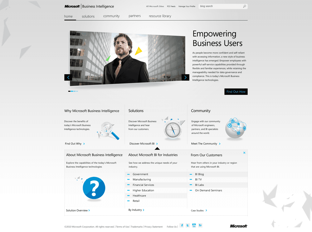 Microsoft BI — frame 2