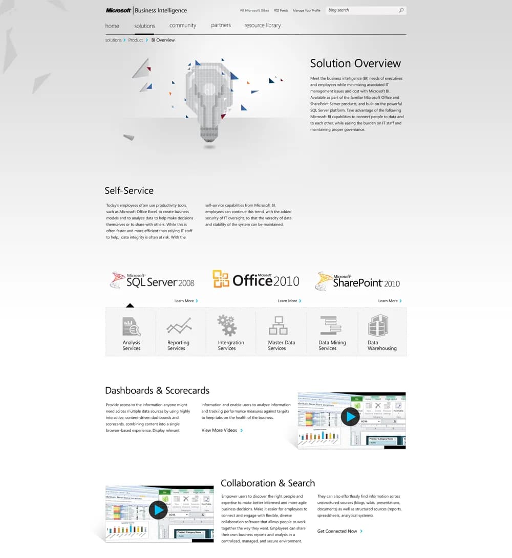Microsoft BI — frame 7