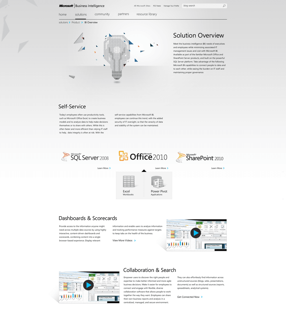 Microsoft BI — frame 8
