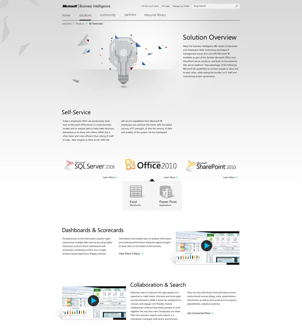 Microsoft BI — frame 9