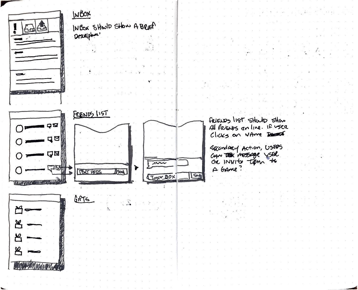 Early Pogo interface sketch