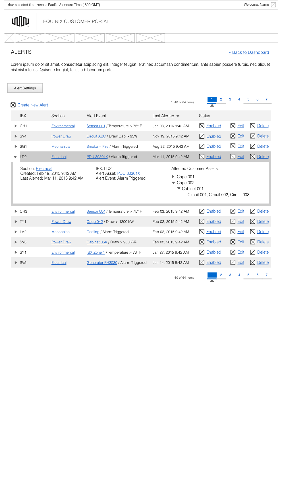 SmartView alerts before the redesign