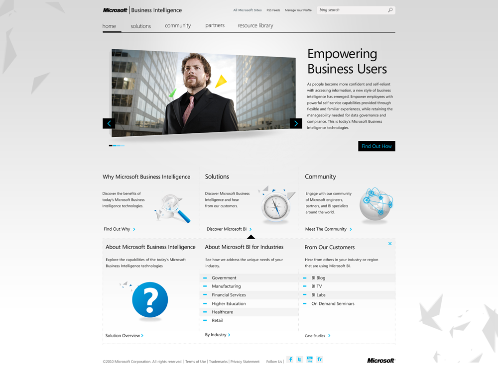 Microsoft BI — Business intelligence surfaces