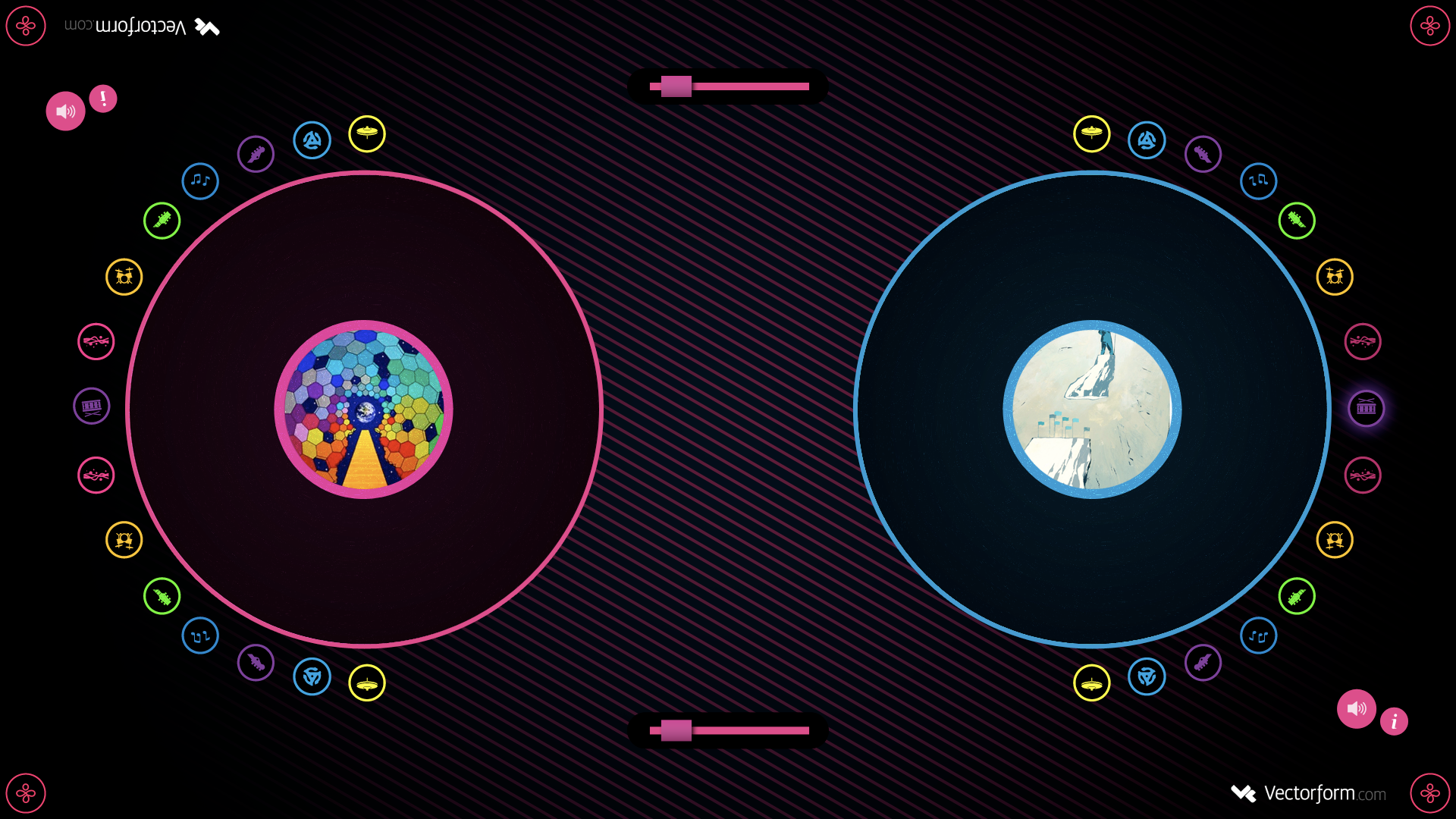 Microsoft Surface — Multi-touch DJ interface
