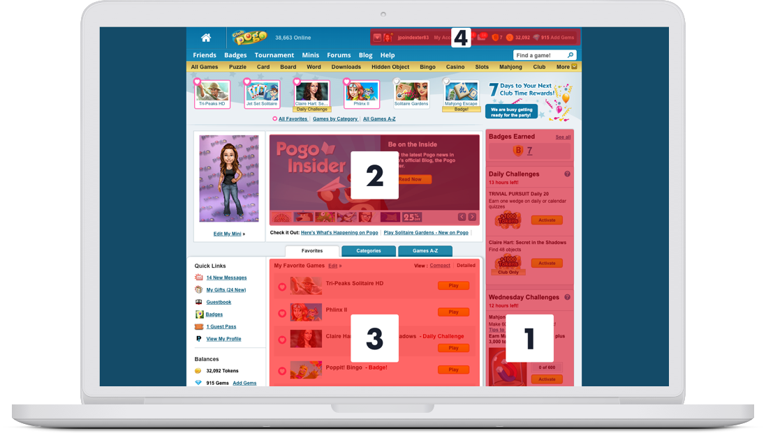The old home page